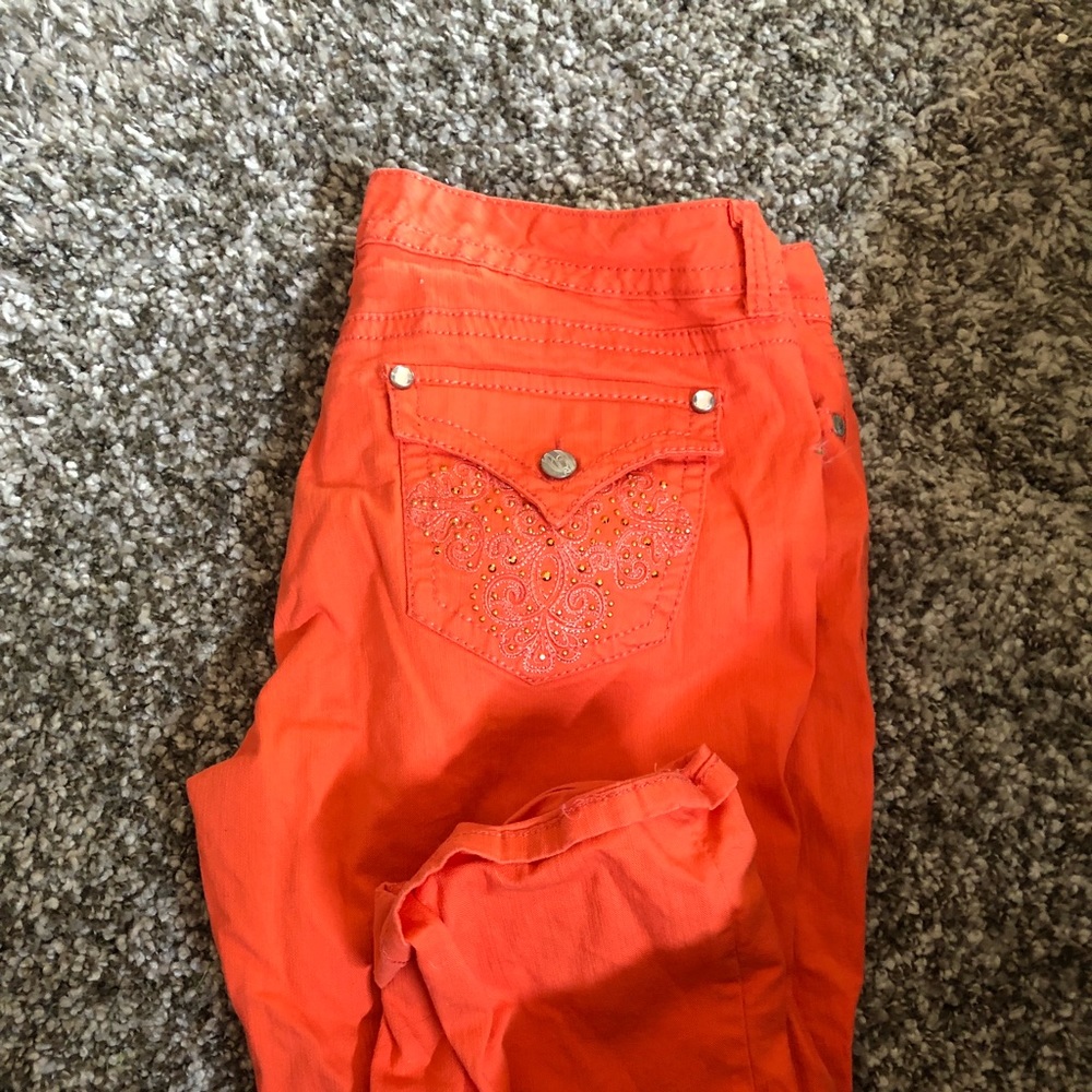 Orange jeans